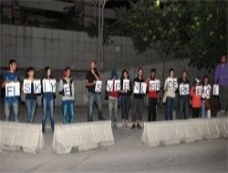 “Fıskiye Sevenler” Gökçek’i protesto etti