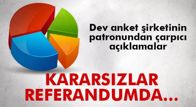 İhsan Aktaş:  Kararsızlar seçimi ters düz edecek bir oranda değil 