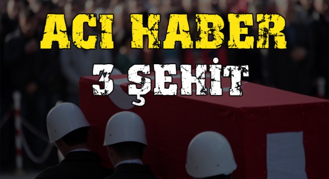 Son dakika! Şırnak tan acı haber: 3 şehit
