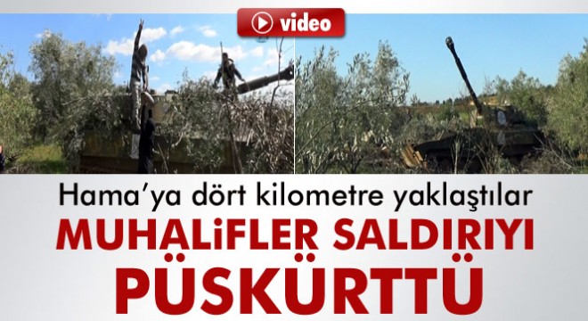 Suriyeli muhalifler Hama’ya dört kilometre yaklaştı